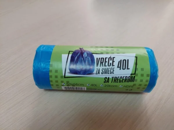 Vrece za smece 20/1 40l HD SA TREGEROM