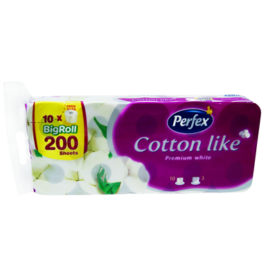 Toalet papir 10/1 PERFEX Cotton like BEZ paceta bordo 3sl