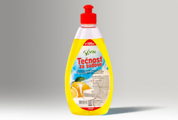 Deterdzent za posudje VIN Limun 500ml