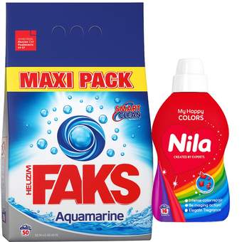 Deterdzent FAKS 6.75kg +GRATIS NILA color 900ml
